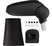 vidaXL Reposabrazos para coche ABS negro 16x36x(41-57) cm