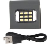 Lámpara LED de seguridad COB portátil con carga USB para deportes al aire libre, correr y andar en bicicleta