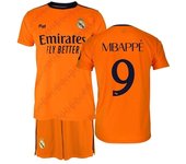Real Madrid Conjunto Niño Camiseta y Pantalón - Mbappe 9 - segunda Equipación de la Temporada 2024-2025 - Réplica Oficial SEG2425KITMBAP