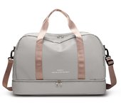 Bolsa de viaje, Bolso de mano, Con compartimentor para Zapatos y compartimenthimmedo, Bolsa Deportiva de gran capacidad para Viajes, fitness, yoga