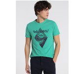 SIX VALVES - Camiseta Manga Corta Grafica Tropical Color