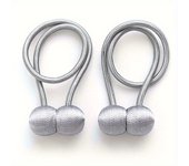 2pcs/pair Magnetic Curtain Tiebacks, Earphone Design Curtain Holdbacks, Bathroom Shower Curtain Accessories