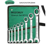 Key Ratchet Wrench Set 72 Tooth Gear Ring Torque Socket Wrench Set Metric Combination Ratchet Spanners Set Car Repair Tools