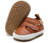 Baby Shoes Newborn Boys Sneakers Girls First Walker Kids Toddler Pu Leather Simple Everything Soft Sole Sneakers 0-18 Months