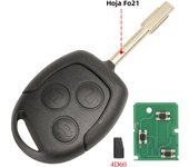 jingyuqin 3 Buttons Remote Key 315/433Mhz For Ford Focus Fiesta Fusion C-Max For Mondeo Galaxy C-Max S-Max With ID60 4D63 Chip