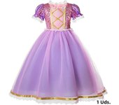 Rapunzel Dress up costumes, girls 2-10 years Cosplay costumes with sequined lace mesh luxury dresses, cosplay dresses