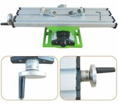 Mini fresadora, Mesa de perforación transversal ajustable multifuncional, Mini mesa de fresadora, Fresadora compuesta de mesa deslizante de perforación para taladro de banco de bricolaje, 310 x 90 mm
