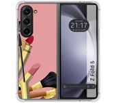 Funda Silicona para Samsung Galaxy Z Fold 5 5G diseño Brochas Dibujos