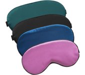 4 Pièces Masque de Nuit Sommeil, Ultra-Douce Masque de Nuit en Soie pour Hommes Femmes, Masque des Yeux Cache Yeux pour Voyage la sieste Dormir Anti-lumière bloque la lumière