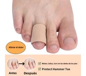 Pexmen 1/2/5Pcs Toe Cushion Tube Toe Sleeves Soft Gel Toe Protectors for Corns Blisters Calluses Toes and Fingers Foot Care Tool