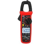 Uni-T Pinza Amperimetrica Digital 600VAC/DC 600AAC/DC UT204R True RMS LCD con Luz de Fondo