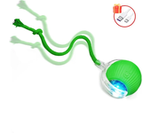 Cat Teaser Interactive Ball Toys Automatic Rolling Ball Faux Tail USB Rechargeable Smart Pet Toy Dog Cat Training Imitate Mouse