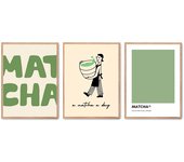 Set de 3 cuadros calidad premium con marco de madera - 30x40 cm o 50x70 cm - POSTER LAB