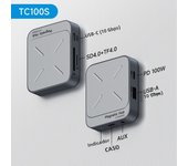 Hagibis Magnetic USB C Hub Type-C Multiport Adapter Docking Station 4K HDMI 100W PD For Macbook iPhone 16/15 Pro Thunderbolt 4