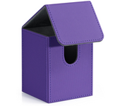 MTG Card Deck Box,Card Storage Box holds 100+ Single Sleeved Cards, PU Leather Magnetic Closure for Magic cards TCG cards