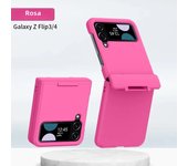 Solid Color Hinge Case for Samsung Galaxy Z Flip 5 3 4 5G Skin Feel Protective Fashion Hard 4-piece Set Flip4 Shockproof Cover