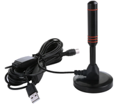 Portable TV Antenna 300cm Coax Cable Digital Receiving Antenna DVB-T DVB-T2 DAB Indoor Outdoor Digital HD Freeview Aerial