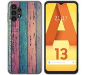 Funda Silicona para Samsung Galaxy A13 4G diseño Madera 10 Dibujos
