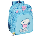 Mochila Infantil Adaptable a Carro Snoopy "Love" 26X34X11Cm (Safta 612539185)