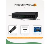 TDT GRABADOR Decodifador con WIFI TV DVB-T WIFI T2 H265 HEVC FTA Full HD PVR, USB, HDMI, SCART, receptor Digital de Alta definición Full HD 1080p HD JN 821 T2 TV  Grabado en HD