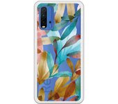 Funda compatible con Xiaomi Redmi 9T/Pocophone M3 - Flores Acuarela