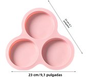 Air Fryer Egg Mold Round Shape Eggs Mold 3 Cavity Non-Stick Silicone Air Fryer Egg Pan Egg Steamer Cooking Mold Fried Egg Tool