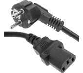Cable eléctrico de alimentación IEC60320 C13-hembra a Schuko-macho 3 m - BeMatik