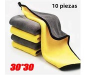 10Pcs Extra Soft Car Wash Microfiber Towel 30x30/60CM Car Cleaning Drying Cloth Hemming Car Care Cloth Detailing Car Wash Towel