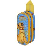 Disney Lion King Hakuna 3D Double Pencil Case, Blue