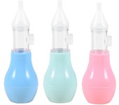 3 aspiradores nasales de silicona antireflujo aspiradores nasales prensados a mano para bebés limpiadores de Nariz de silicona para bebés limpiadores de moco