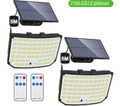 Lámpara Solar Exterior 202/256 LED Super Brillante Con Sensor De Movimiento Impermeable 3 Modos De Trabajo Proyector Solar Para Jardín Seguridad Luz De Vía Moderna