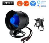 KERUI 120db Siren Alarm Tuya Smart WiFi Loudly Speaker Alarm System with Door Window Sensor Burglar for Home Security