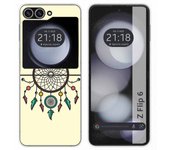 Tumundosmartphone Funda Carcasa Dura para Samsung Galaxy Z Flip 6 5G diseño Atrapasueños Dibujos