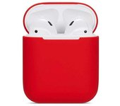 Funda Silicona Compatible con Apple AirPods Color Rojo