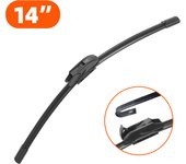 Limpiaparabrisas sin marco con gancho universal en forma de J/U, hoja de goma de alta calidad para limpiaparabrisas de coche, actualización de 13 "-28"
