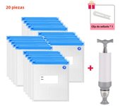 20/10pcs Reusable Vacuum Sealer Bag, Air Valve Pump Sealing Vegetables Meat Fresh-keeping Bag, Kitchen Food Storage Zipper Bags