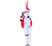 Adorno Navidad Stormtrooper Saco Santa Star Wars, lleva el espíritu navideño y el lado oscuro a tu árbol con este adorno de Stormtrooper.