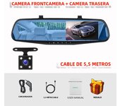 Car Dvr Mirror Camera Dash Cam Front and Rear Video Recorder 4.3inch Night Vision View Reverse Auto Recording Car Camera Dashcam