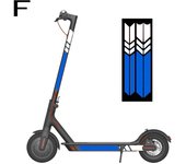 Protection Reflective Strip Stickers For Xiaomi M365/Pro/1S/Pro 2  Electric Scooter Sticker Cycling Night Safety Accessories