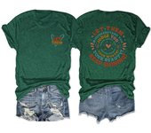 Casual and fashionable T-shirts with round necks and short sleeves let them misunderstand summer blouses