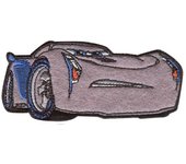 Parches Ropa Disney – Pixar – Vehículos – Transportes – Racers – Carreras – Parche Bordado Ropa – (licencia oficial) – Cars Kachow – Coches – Jackson Storm – 8,1 x 3,6 cm. - Moda The Happy Patch