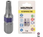 Wolfpack Puntas Destornillador Torx 25 Inviolable (2 Piezas)