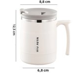 400ml Thermal Mug 304 Stainless Steel Water Cup with Lid Portable Mug Travel Mug Office Cup Handle Cup for Office Home