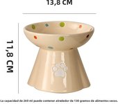 cat bowl ceramic protection cervical vertebrae cat food basin anti black chin tall cat bowl shelf cat teddy dog bowl pet bowl