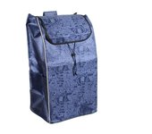 72L Storage Bag For Shopping Trolley Hand Trolley Replacement Bag With Side Pockets Oxford Cloth Waterproof Storage Bag