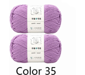 2Pcs X100g Knitting Crochet Yarn For Hand Knitting Crocheting Hat Scarf Bag Sweater 100% Acrylic