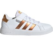 ZAPATILLAS SIN CORDONES NÑO ADIDAS GRAND COURT 2.0 BLANCAS