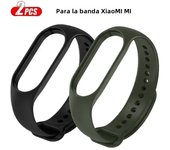 2Pcs Watchband For Mi Band 7 6 5 4 3 Bracelet Xiaomi Mi Band Strap Silicone Sport Replacement Wristband Smartwatch Accessories