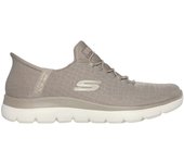 Skechers zapatilla con elasticos para mujer 150128 color taupe