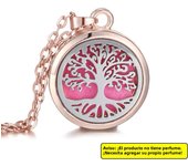 Tree of Life Aromatherapy Necklace Perfume Essential Oil Diffuser Alloy Stainless Steel Locket Pendant Aroma Diffuser Necklace